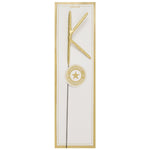 Wunderkerze Buchstabe Gold Chromo K