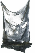 Stofftuch Halloween 183x76cm Schwarz, Grau sort