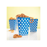 Snackbox Dots 8Stk./9x14cm Blau