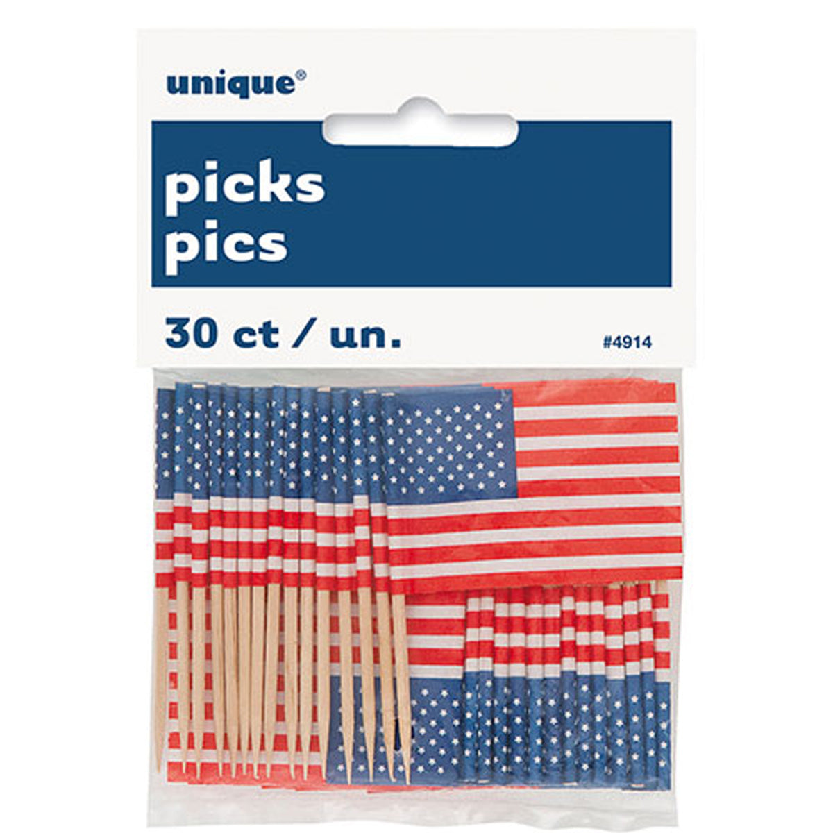Picker US-Flagge | 30 Stück