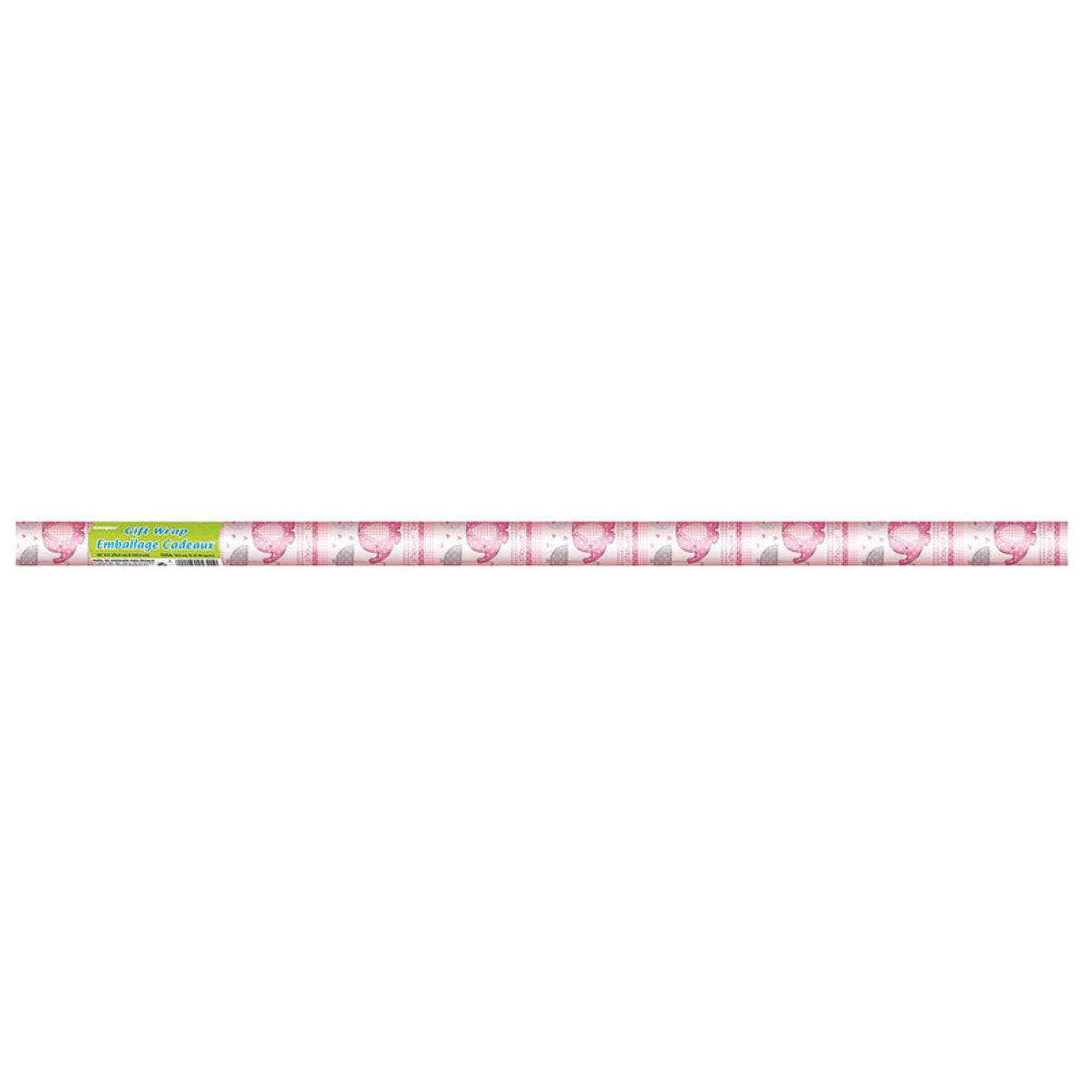 Geschenkpapier Elephant 76x152cm Pink