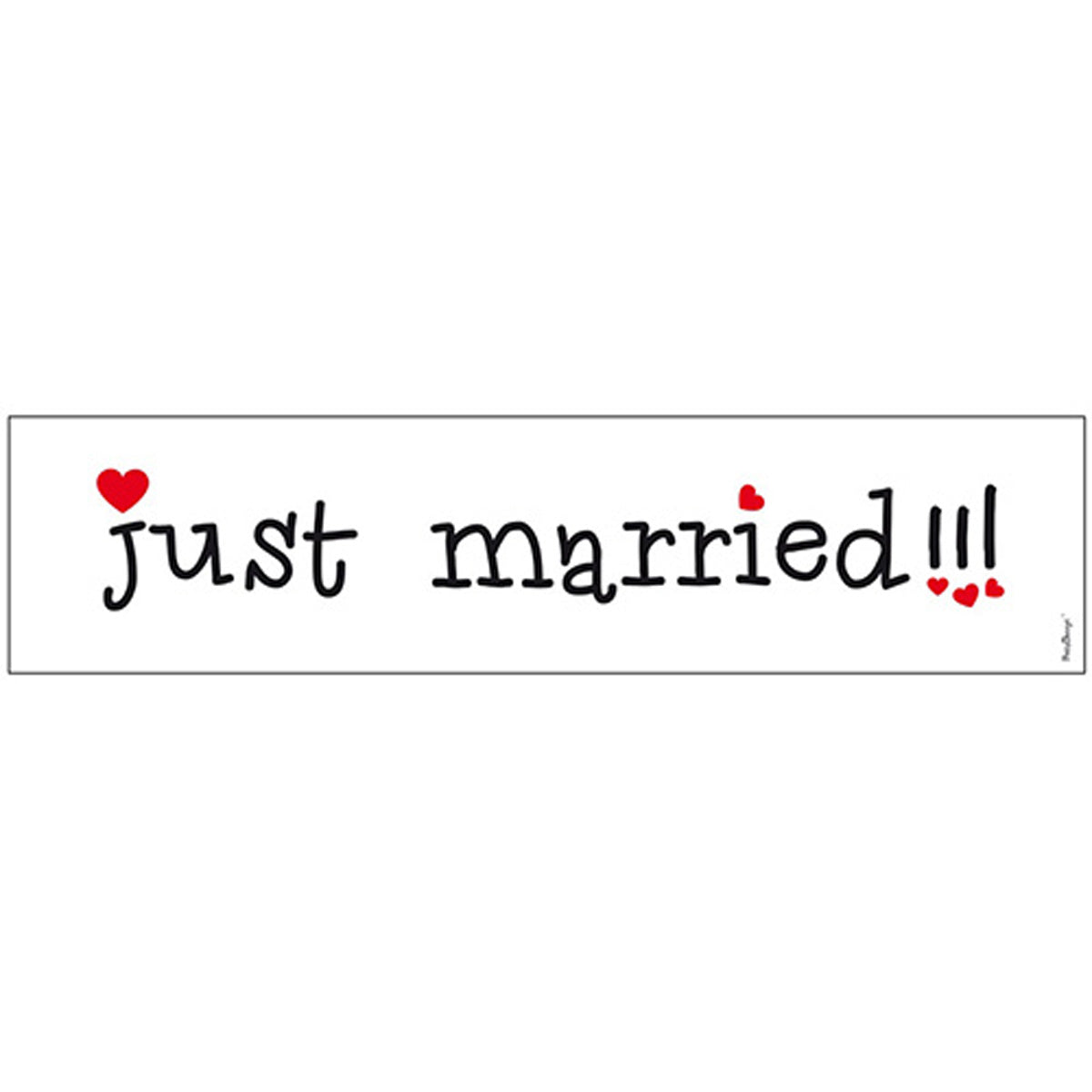 Schild Just Married 50x11,5cm