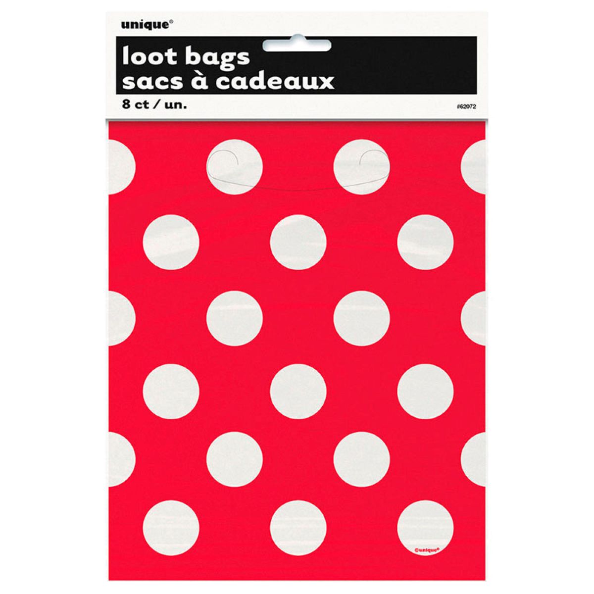 Geschenkbeutel PVC 18x22cm/8St. Dots Royalblau