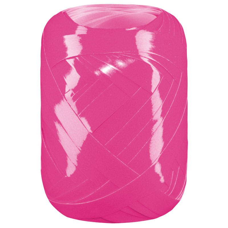 Kräuselband Neonlack 7mm/15m Magenta