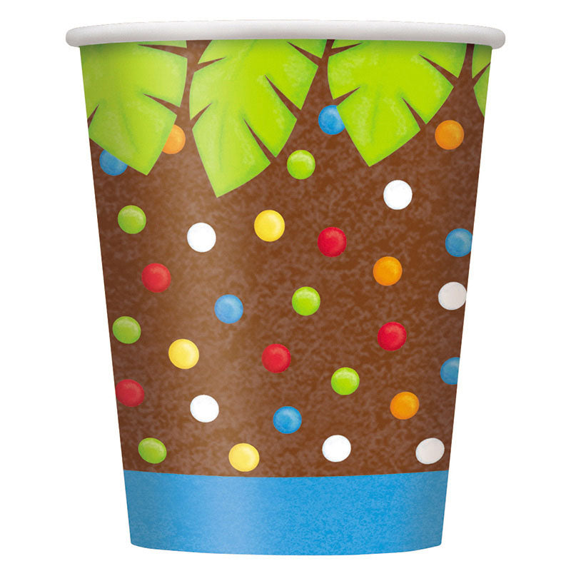 Pappbecher Jungle Party 266ml./8St.