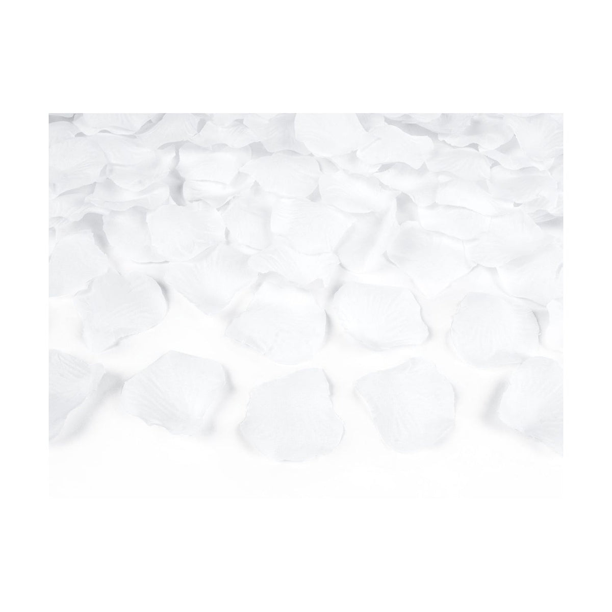 100 Rosenblätter aus Stoff - Ø 5cm | Weiß