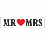 Schild MR & MRS, 50 x 11,5cm