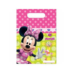 Minnie Mouse Junior - PVC-Geschenktüten | 6 Stück, 18 x 21 cm