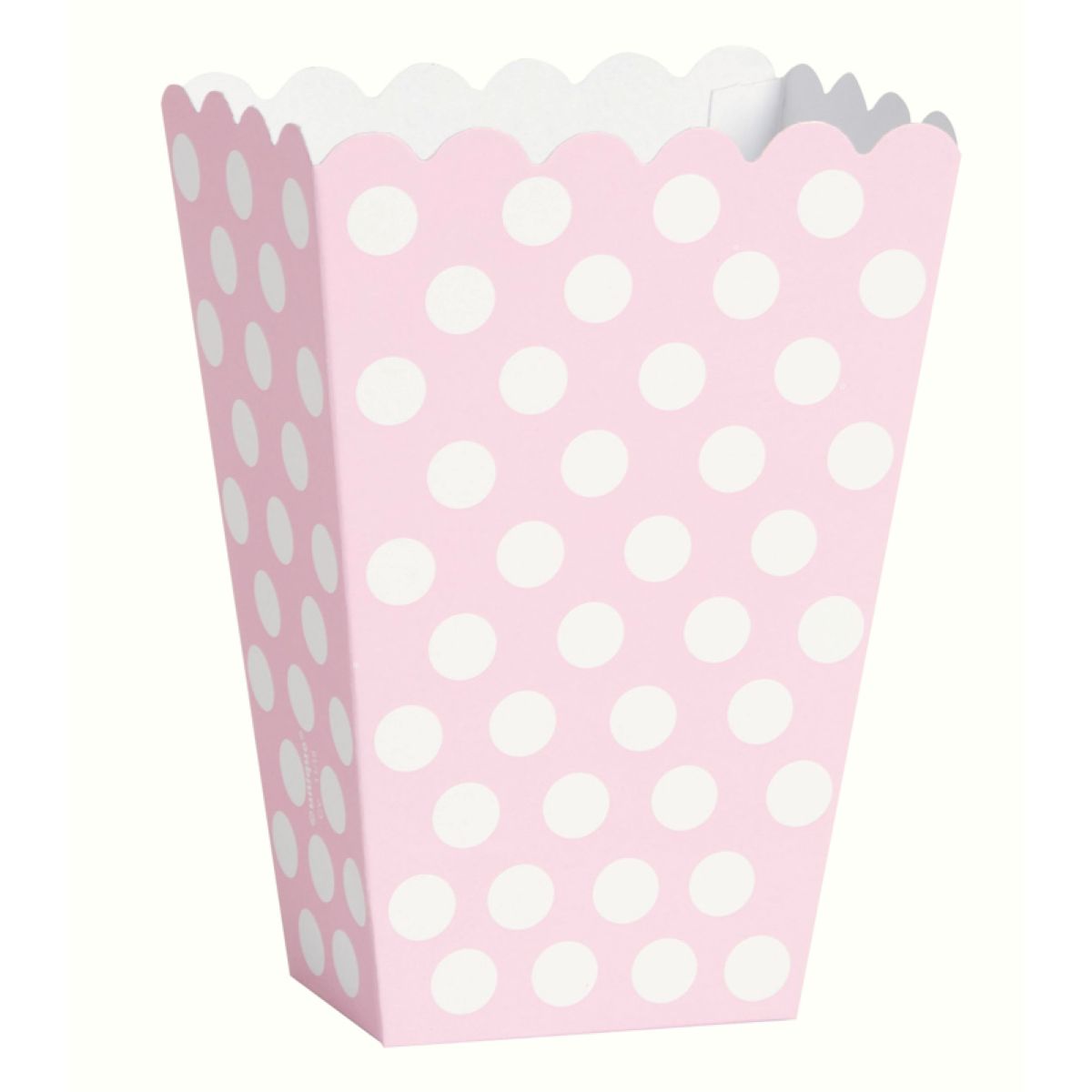 Snackbox Dots 8Stk./9x14cm Rosa