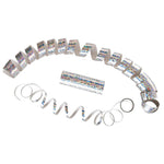 Luftschlangen "Holografisch" 4m / 5 Rollen | Silber