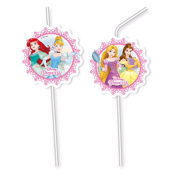 Disney Princess - PVC-Trinkhalme | 6 Stück