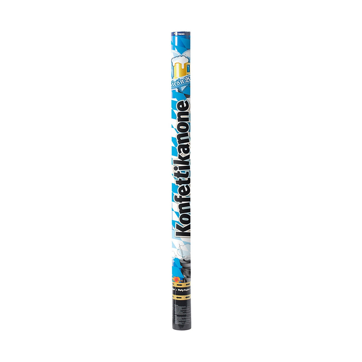 Konfettishooter Papier Bayern Weiss-Blau 80cm