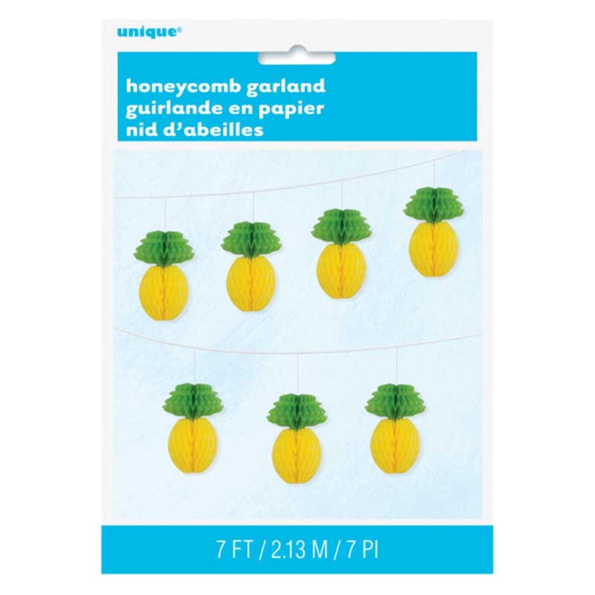 Girlande Wabenball Ananas | ca. 213cm