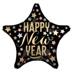 18"/Ø43cm Stern Folienballon "Happy New Year"