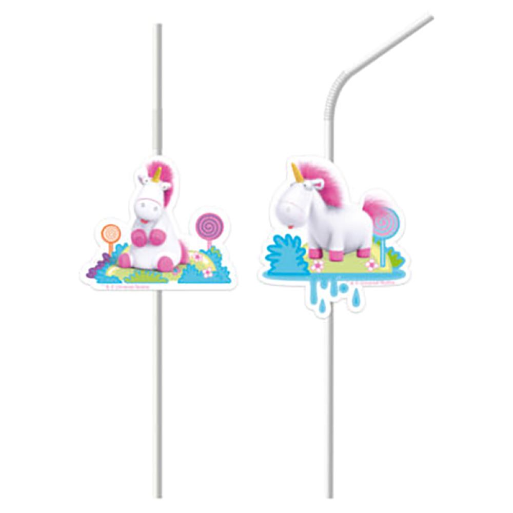 Fluffy - PVC-Trinkhalme | 6 Stück