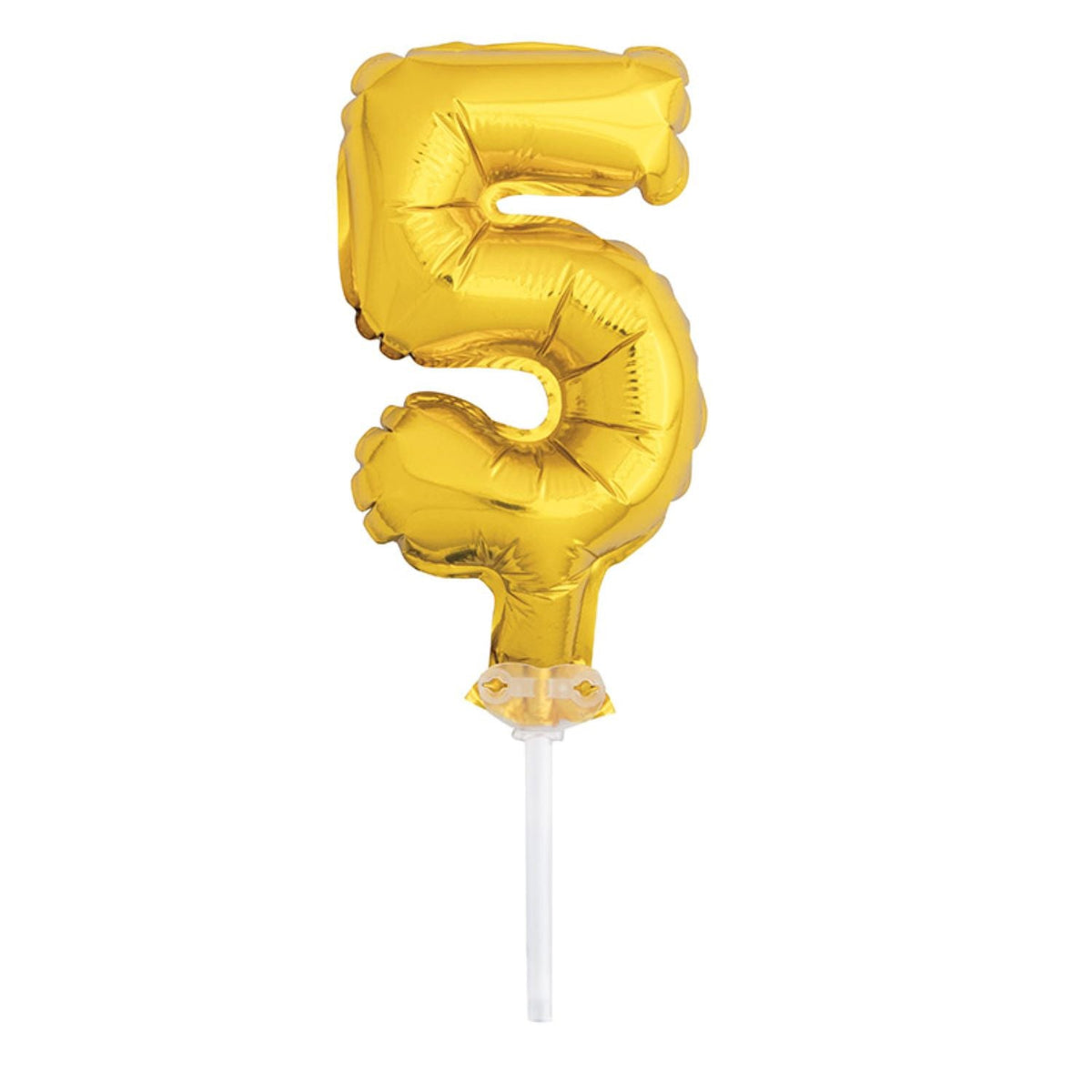 Tortendeko Ballonzahl, ca.13cm #5 Gold