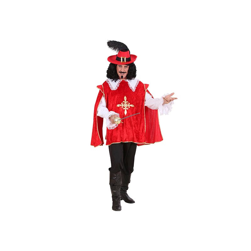 Kostüm Musketier Rot (Hemd, Kasack)