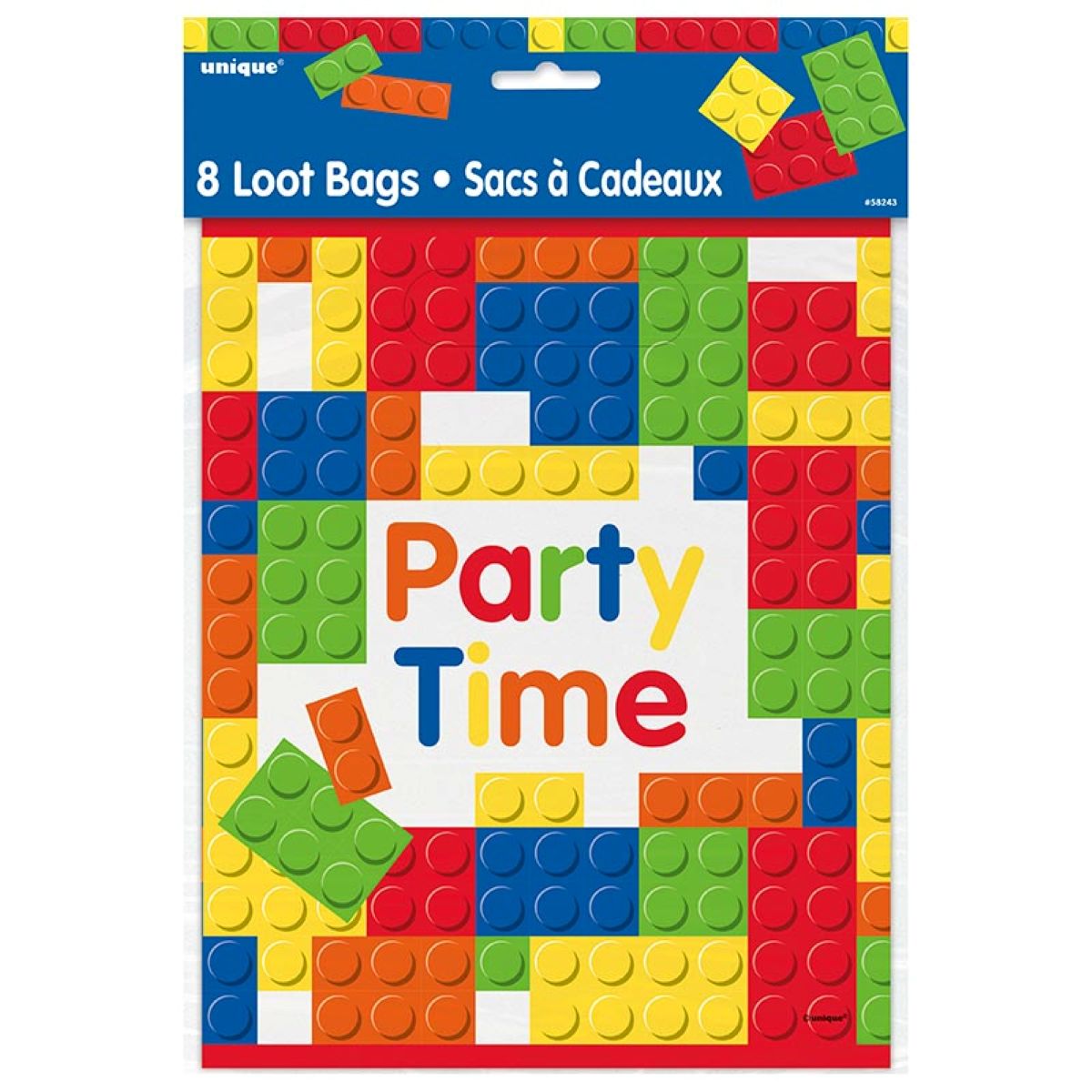 Geschenktüte PVC Blocks 8St.