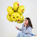 18"/Ø46cm Folienballon "Emoji Sonnenbrille"