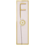 Wunderkerze Buchstabe Gold Chromo F