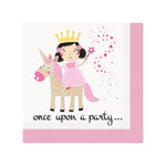 Prinzessin & Einhorn Servietten 16Stk./33x33cm