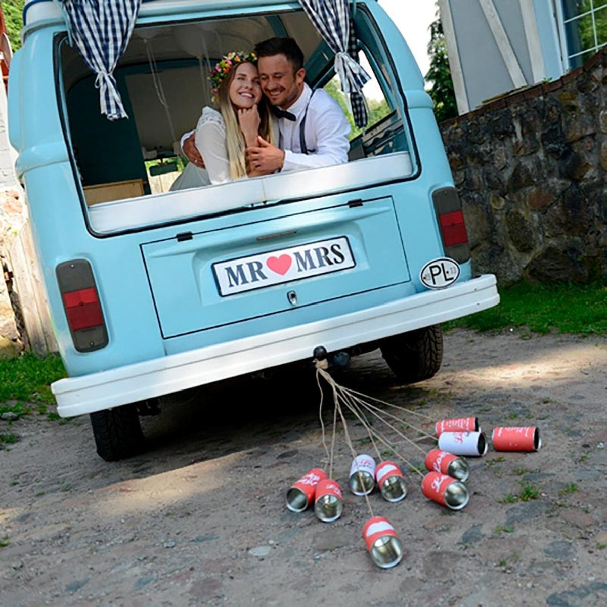 Autodosen Hochzeit / Rot Love Texte 5Stk.