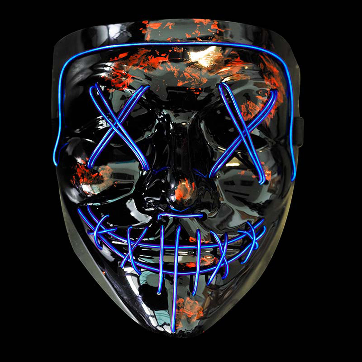 Maske LED Purge Lila