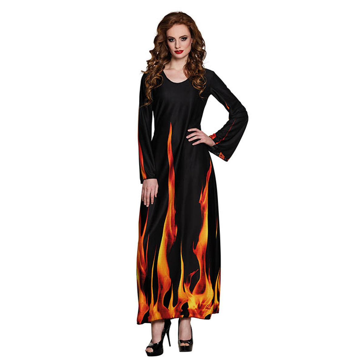 Kostüm Lady Feuer & Flamme Kleid Gr.36/38