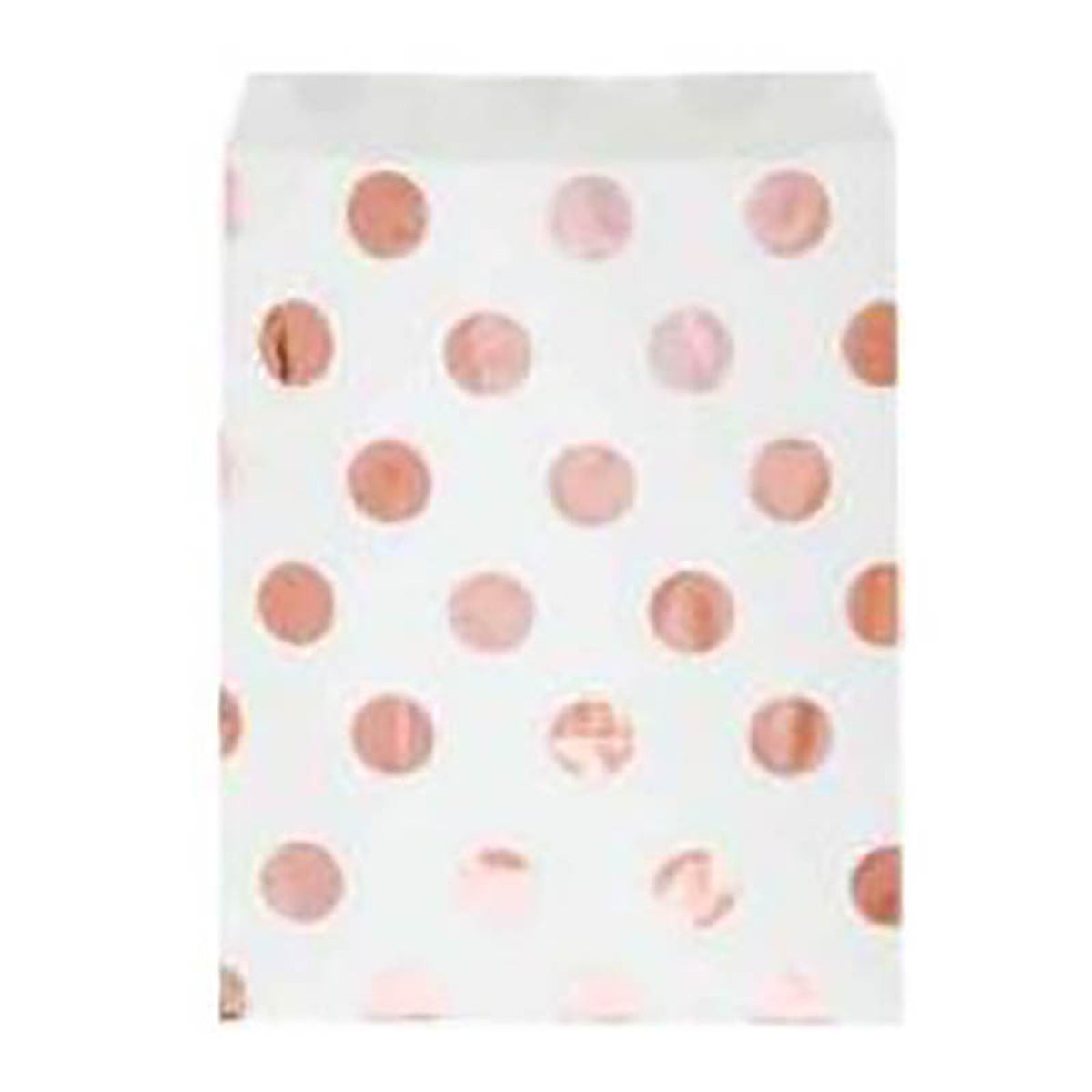 Tüte Papier Dots Metall 8Stk. Rosegold