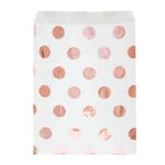 Tüte Papier Dots Metall 8Stk. Rosegold