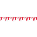 Banner DOTS & STRIPES & Chevron rot