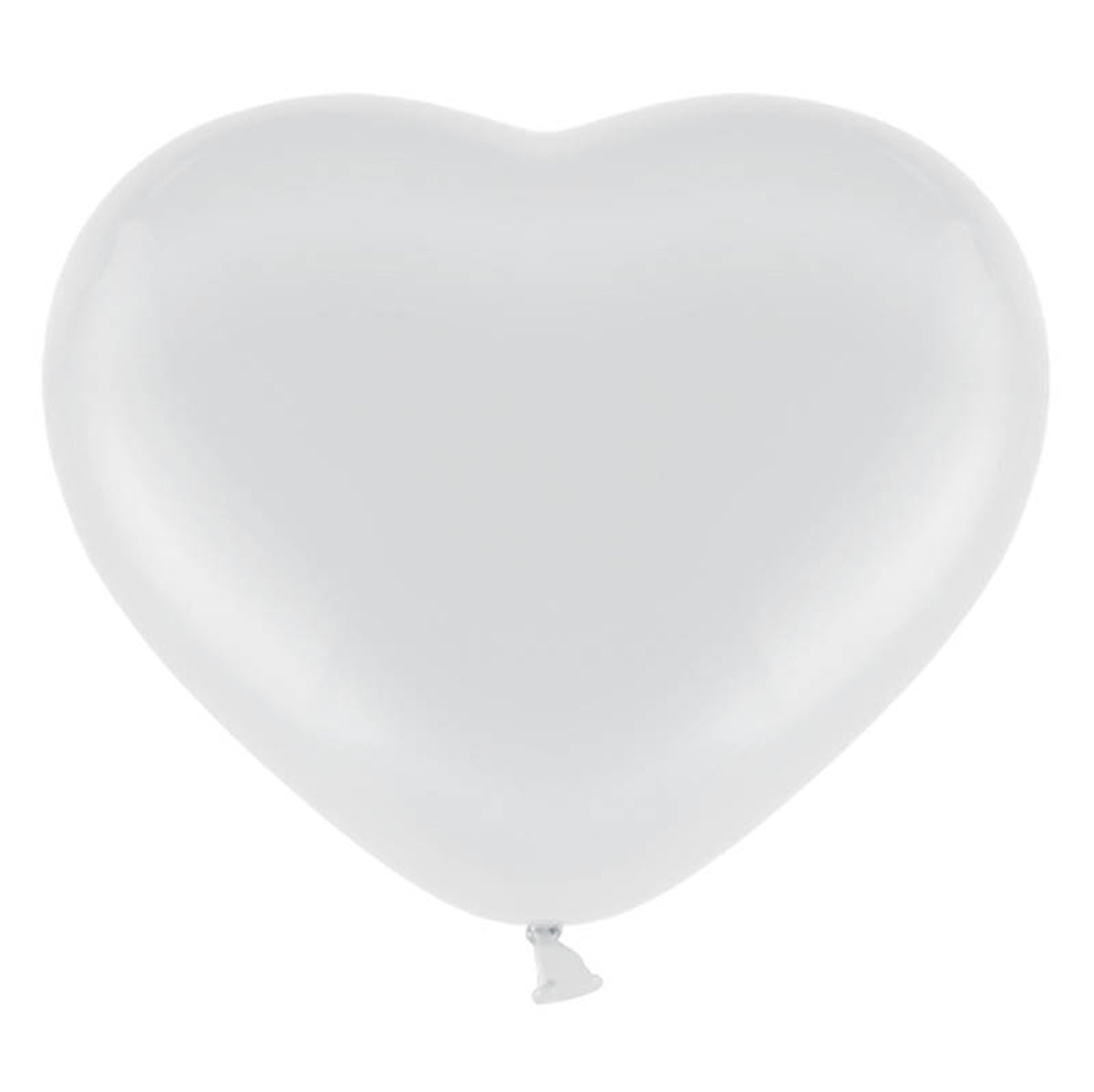 25 Stk. Herz Luftballon Ø 28cm | Weiß