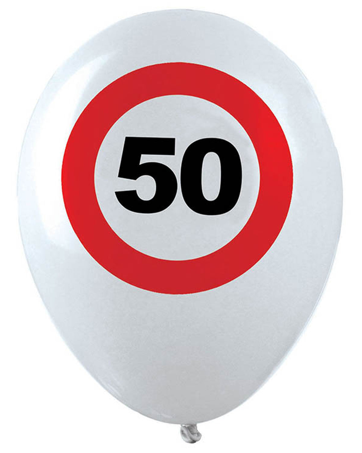 Luftballon 30cm Verkehrsschild #50 | 30cm/12St.