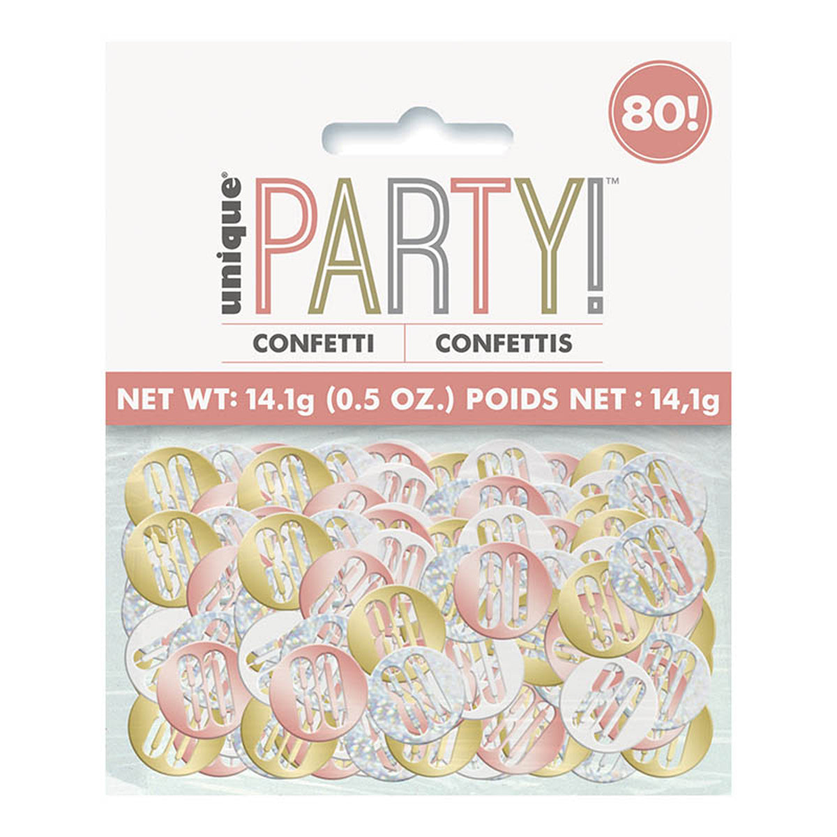 Konfetti Metall Happy Birthday Glitz 14g Rosegold #80