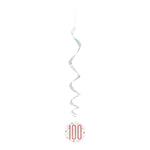 Hängedeko Swirl HB Glitz 6Stk./81cm Rosegold #100