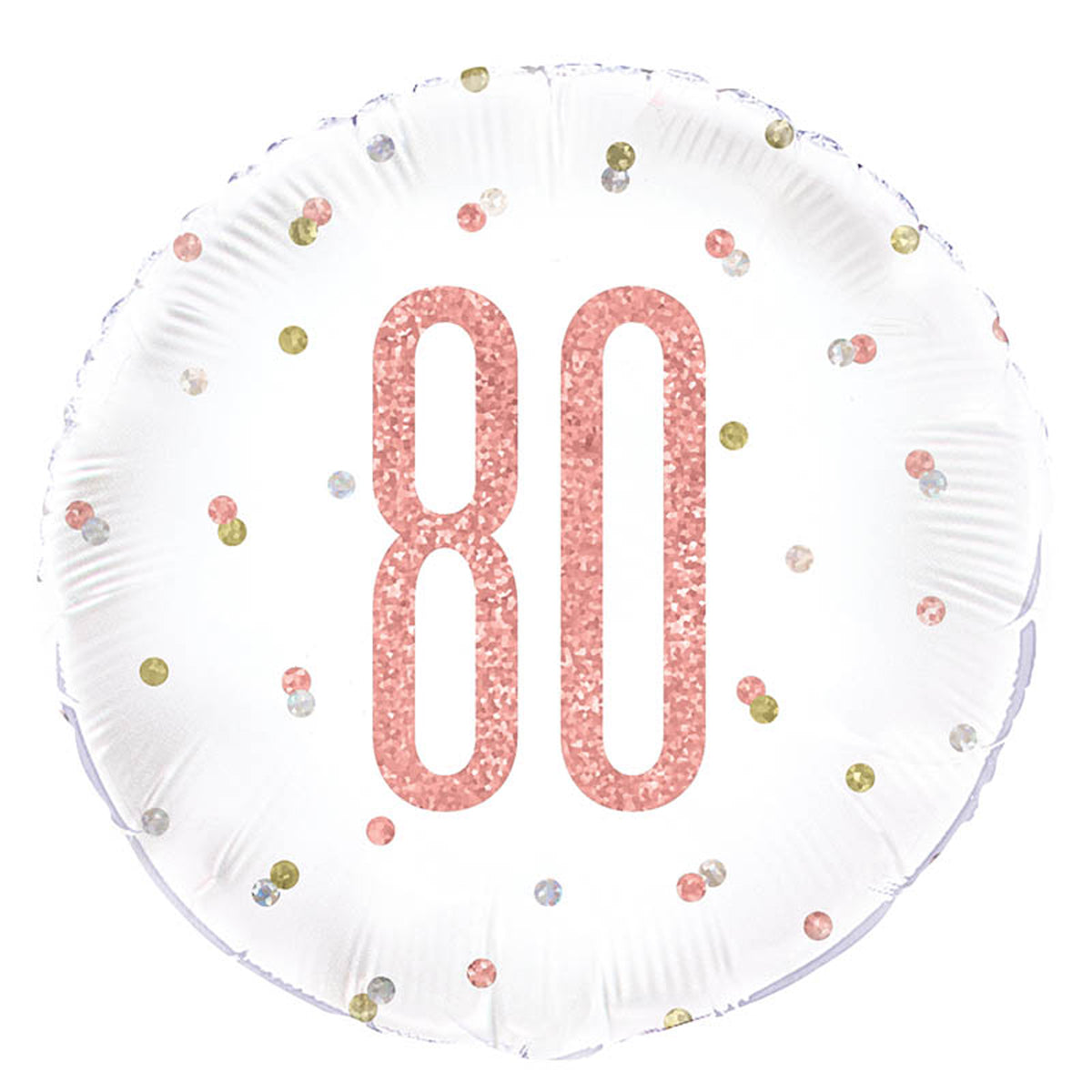 18"/Ø45cm Folienballon "Happy Birthday Glitz" | Rosegold #80