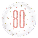 18"/Ø45cm Folienballon "Happy Birthday Glitz" | Rosegold #80