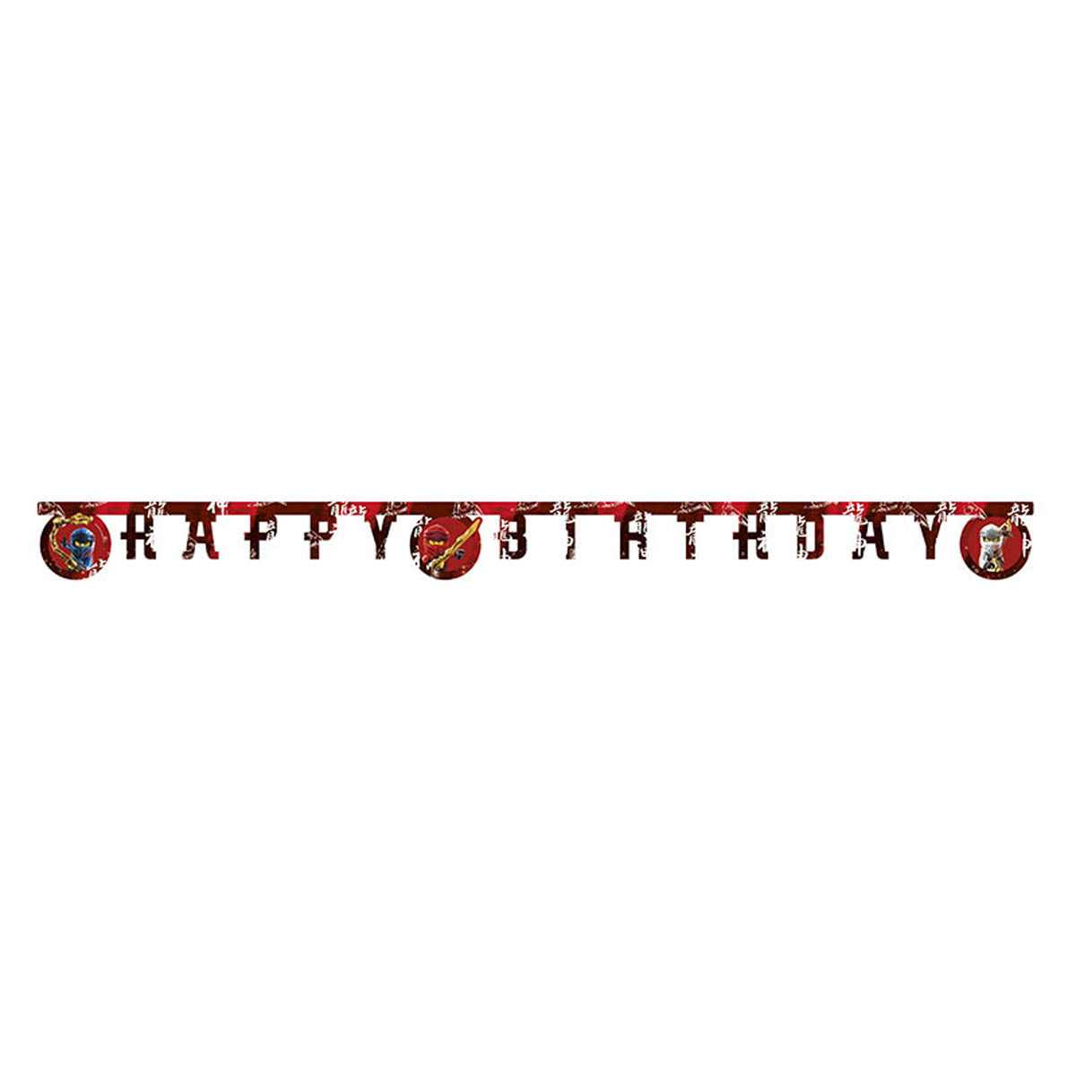 LEGO Ninjago - Buchstabengirlande Happy Birthday | 200 cm, FSC