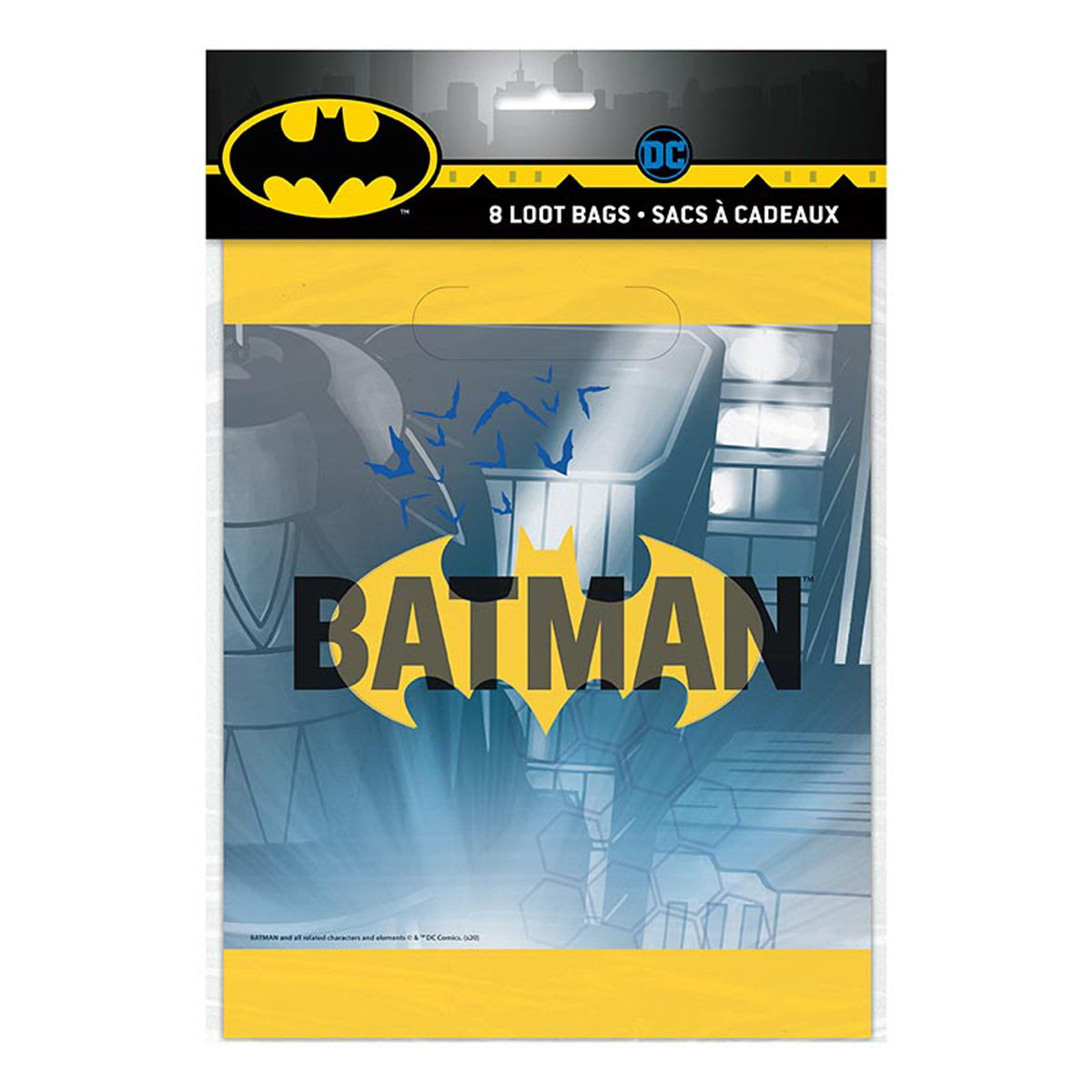 Geschenktüte PVC Batman Sign 8Stk.