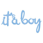 14"/Ø36cm Ballongirlande "It's a Boy " 68 x 50 cm Babyparty Dekoration für Jungengeburt