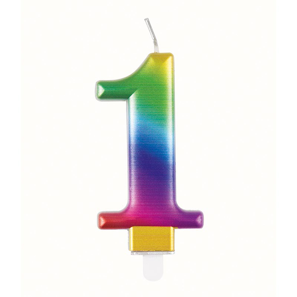 Zahlenkerze Regenbogen #1