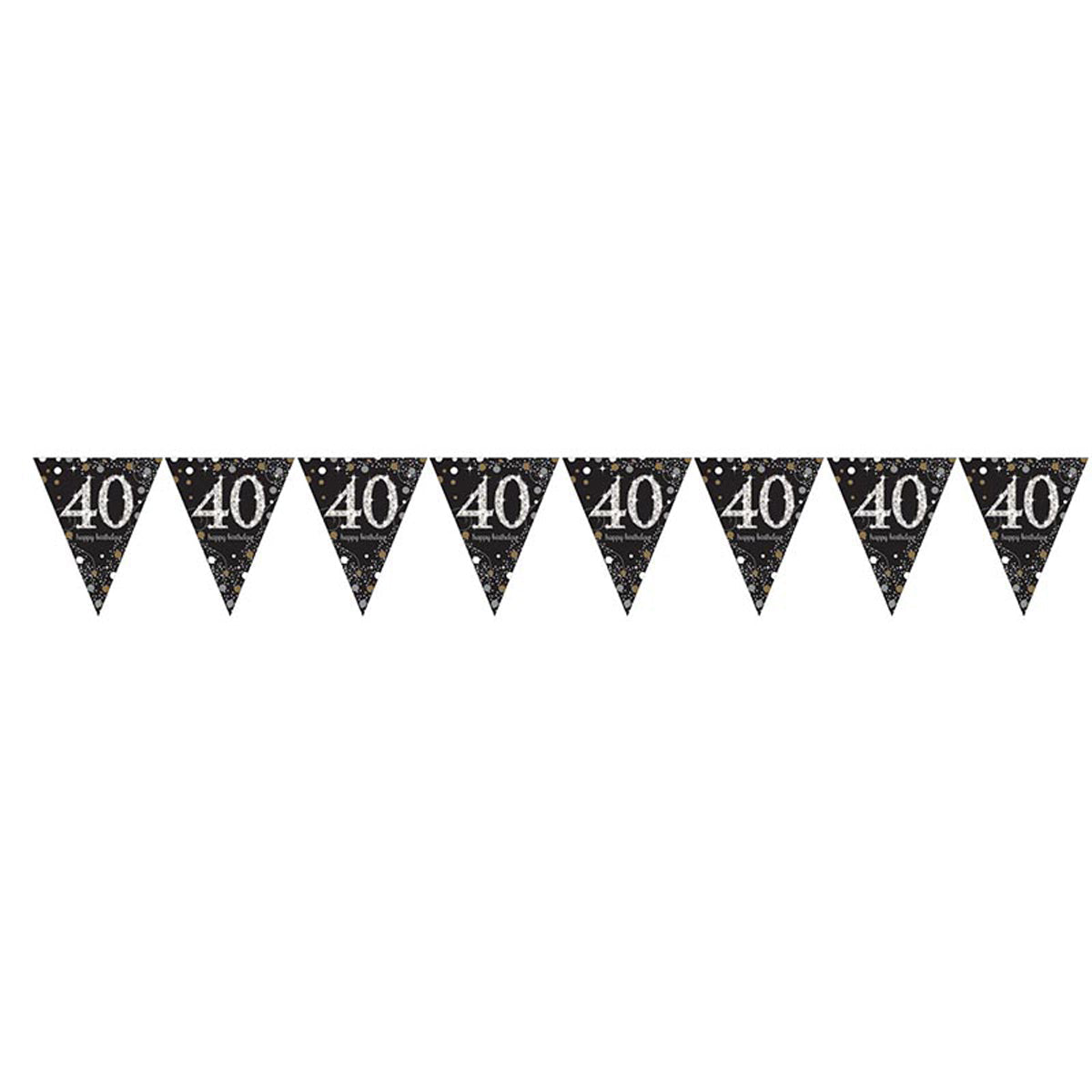 Wimpelkette PVC Sparkling #40 ca.4m