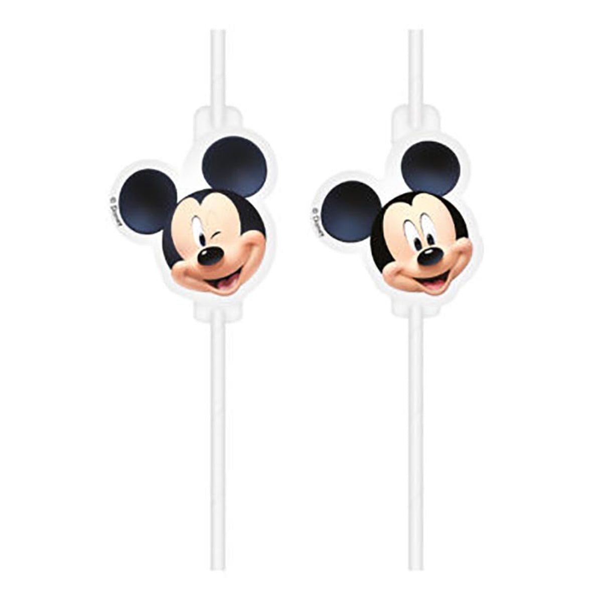 Mickey Mouse - Papiertrinkhalme | 4 Stück