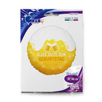 18"/Ø46cm Folienballon "Alles Gute zum Geburtstag Biergläser"