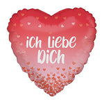 18"/Ø46cm Herz Folienballon "Ich Liebe Dich "