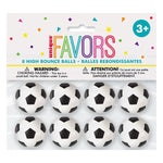 Favours Flummi Springbälle Fußball ? 3,2 cm | 8Stk