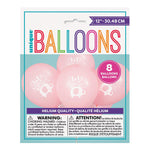 Elefant Floral Luftballon Ø30cm 8Stk./30cm | Pink