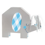 Elefant Floral Tischaufsteller 1 Stück | Blau