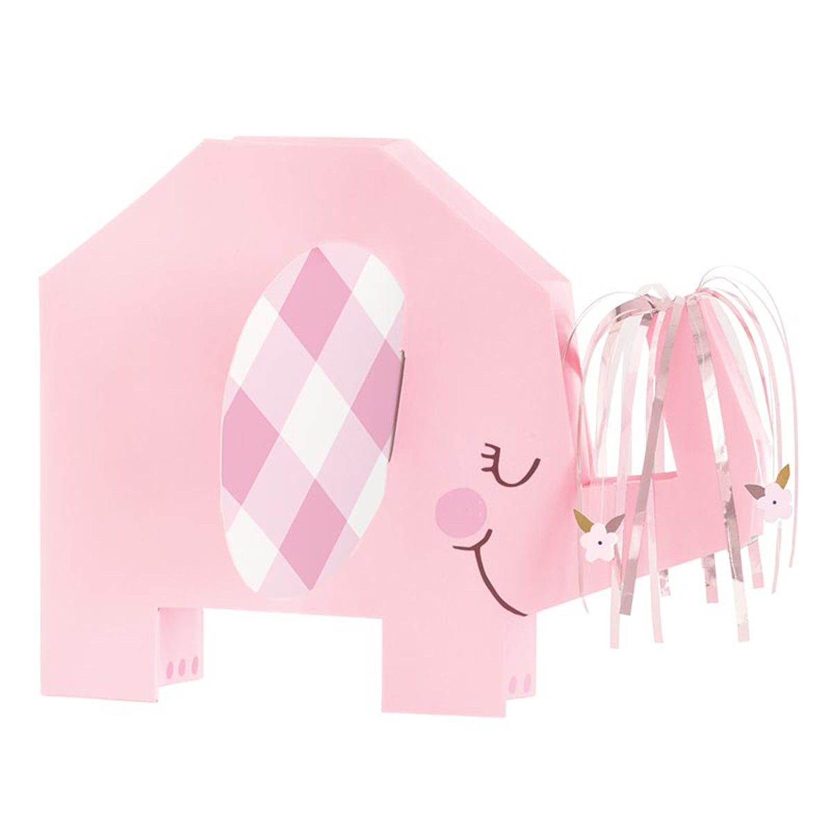 Elefant Floral Tischaufsteller 1 Stück | Pink