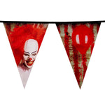 Wimpelkette PE 20x30cm L: 6m | Horror Clown